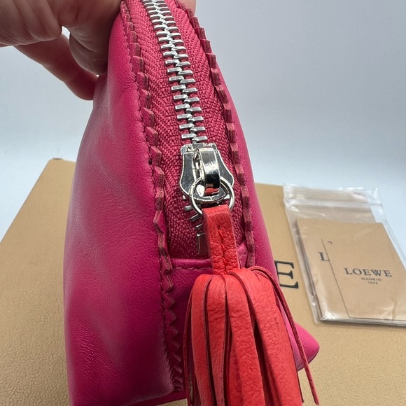 🔥authentic Loewe pink cosmetic bag pouch brand new full set - Picture 3 of 8